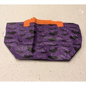 Ikea HÖSTAGILLE KUSTFYR Bag Purple,‎ Bats Pattern - 3 gallon - Halloween Tote